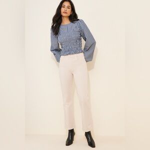 MOTHER Mid-Rise Smokin Double Flood Jeans